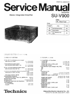 Technics - SUV-900 - Service manual